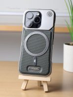 BUZZBEA Industrial Luxe Case for iPhone – Premium Metallic-Finish Minimalist Design | Integrated MagSafe Compatibility | Slim Tech-Texture Geometric Back Cover | Elegant Professional Series - Image 6