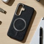 BUZZBEA Luxe Texture Series Case for Samsung Galaxy S24 & S25 Series – Premium Jacquard & Embossed Fabric MagSafe Compatible Back Cover | Metallic Camera Shield | Slim Shockproof Executive Case - Image 5