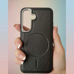 BUZZBEA Elite TechWoven Case for Samsung Galaxy S24/S24 Ultra & S25/S25 Ultra – Premium Fabric Texture MagSafe Compatible Back Cover | Metallic Camera Guard | Slim Luxury Shockproof Armor - Image 2