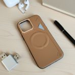 BUZZBEA Minimalist Leather Series for iPhone – Premium Plain Matte Finish Case | Integrated MagSafe Compatibility | Slim Luxury Executive Back Cover | High-Grade Synthetic Leather Shield - Image 6