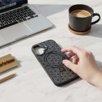 BUZZBEA Luxe TechWoven Series Case for iPhone – Premium Fabric Texture with Built-in Foldable MagSafe Kickstand | Metallic Lens Protection | Luxury Shockproof Designer Back Cover - Image 2