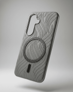 BUZZBEA Art-Textured Series Case for Samsung Galaxy S24 & S25 Series – Premium Embossed Flow Design MagSafe Compatible Back Cover | Slim Luxury Shockproof Designer Case - Image 3