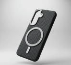 BUZZBEA Luxe Texture Series Case for Samsung Galaxy S24 & S25 Series – Premium Jacquard & Embossed Fabric MagSafe Compatible Back Cover | Metallic Camera Shield | Slim Shockproof Executive Case - Image 3