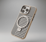 BUZZBEA Luxe TechWoven MagSafe Case for iPhone 17 Pro/16 Pro – Premium Fabric Texture with Integrated Foldable Kickstand | Metallic Lens Protection | Luxury Shockproof Back Cover - Image 5