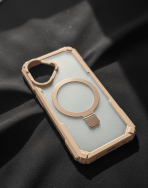 BUZZBEA Rugged Shield Armor for iPhone – Military-Grade Tough Case with Integrated MagSafe Foldable Kickstand | Reinforced Corner Protection | Translucent Shockproof Tactical Back Cover - Image 10