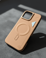 BUZZBEA Minimalist Leather Series for iPhone – Premium Plain Matte Finish Case | Integrated MagSafe Compatibility | Slim Luxury Executive Back Cover | High-Grade Synthetic Leather Shield - Image 8