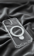 BUZZBEA Crystal Clear MagSafe Case for iPhone – Camera Lens Protectors in the Box | Hidden Foldable Metallic Kickstand | Anti-Yellowing Slim Shockproof Back Cover - Image 6