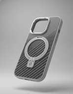 BUZZBEA Luxe TechWoven MagSafe Case for iPhone 16 Pro – Premium Designer Fabric Texture with Integrated Foldable Kickstand | Metallic Lens Protection | Luxury Shockproof Back Cover - Image 5