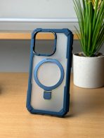 BUZZBEA Rugged Shield Armor for iPhone – Military-Grade Tough Case with Integrated MagSafe Foldable Kickstand | Reinforced Corner Protection | Translucent Shockproof Tactical Back Cover - Image 9