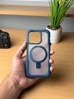 BUZZBEA Rugged Shield Armor for iPhone – Military-Grade Tough Case with Integrated MagSafe Foldable Kickstand | Reinforced Corner Protection | Translucent Shockproof Tactical Back Cover - Image 2