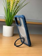 BUZZBEA Rugged Shield Armor for iPhone – Military-Grade Tough Case with Integrated MagSafe Foldable Kickstand | Reinforced Corner Protection | Translucent Shockproof Tactical Back Cover - Image 3