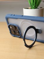 BUZZBEA Rugged Shield Armor for iPhone – Military-Grade Tough Case with Integrated MagSafe Foldable Kickstand | Reinforced Corner Protection | Translucent Shockproof Tactical Back Cover - Image 5