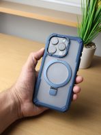 BUZZBEA Rugged Shield Armor for iPhone – Military-Grade Tough Case with Integrated MagSafe Foldable Kickstand | Reinforced Corner Protection | Translucent Shockproof Tactical Back Cover - Image 7