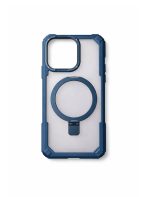 BUZZBEA Rugged Shield Armor for iPhone – Military-Grade Tough Case with Integrated MagSafe Foldable Kickstand | Reinforced Corner Protection | Translucent Shockproof Tactical Back Cover