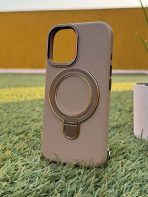BUZZBEA Luxe Series Case for iPhone – Designer TechWoven & Carbon Fiber Texture | Integrated MagSafe Foldable Kickstand | Metallic Lens Protection | Premium Shockproof Back Cover - Image 5