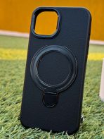 BUZZBEA Luxe Series Case for iPhone – Designer TechWoven & Carbon Fiber Texture | Integrated MagSafe Foldable Kickstand | Metallic Lens Protection | Premium Shockproof Back Cover - Image 6