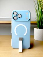 BUZZBEA Pastel Series for iPhone – Soft-Touch Matte MagSafe Case with Integrated Hand Strap Stand | 6 Vibrant Colors | Precision Camera Lens Protection | Slim Shockproof Liquid Silicone Style Cover - Image 5