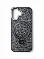 BUZZBEA Luxe TechWoven Series Case for iPhone – Premium Fabric Texture with Built-in Foldable MagSafe Kickstand | Metallic Lens Protection | Luxury Shockproof Designer Back Cover