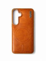 BUZZBEA Executive Leather Series Case for Samsung Galaxy S24 & S25 Series – Premium Stitched Vegan Leather MagSafe Compatible Back Cover | Slim Luxury Shockproof Business Case - Image 5